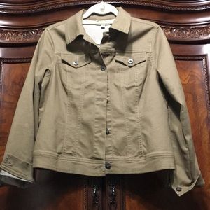 Diane Gilman Khaki Jean Jacket